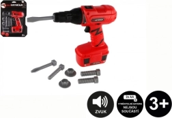 Akumuliatorinis gręžtuvas su priedais, veikiantis su baterijomis