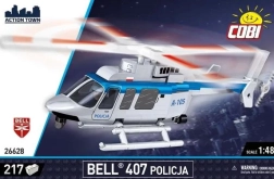 Cobi Building Set Bell 407 Police – civilian helicopter 1:48
