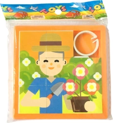 Vaikiška slankiojanti dėlionė „Sodininkas“ 8 × 8 cm – 1 vnt.