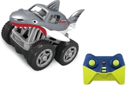 RC mini automobilis ryklys – pilkas visureigis nuotolinio valdymo automobilis