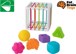 Sensorinis dėliojimas su elastingais raišteliais FAT BRAIN InnyBin