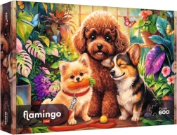 Trefl Flamingo by Trefl dėlionė 600 detalių „Psy w oranżerii“