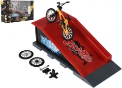 Finger BMX Bike with Screw-On Accessories and Ramp