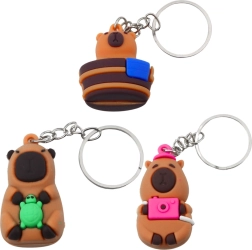 Silikoninis kapibaros raktų pakabukas
