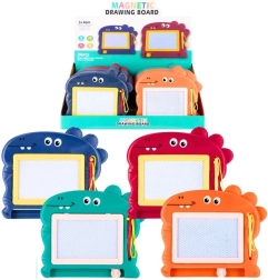 Vaikiška magnetinė piešimo lenta dinozauro formos