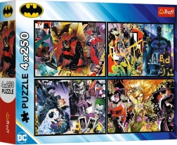 Dėlionė 4 × 250 detalių BATMAN