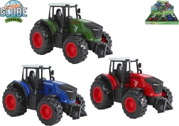 Metalinis traktorius Kids Globe Farming su atbuline eiga (pull-back) 12 cm – 1 vnt.