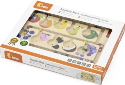 Medinis magnetinis labirintas spalvoms ir skaičiavimui mokytis