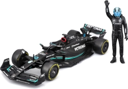 Bburago 1:24 Formula 1 Mercedes-AMG F1 W14 E 2023 George Russell su figūrėle