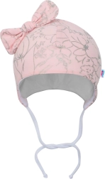 Infant cotton hat with bow NEW BABY NUNU pink