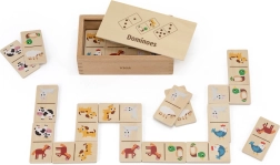 Medinis domino 2-in-1: gyvūnai ir skaičiai VIGA
