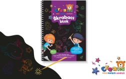 Spalvinami braižomi spalvoti užrašų bloknotai 14 × 20 cm, 10 lapų