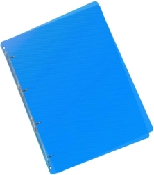 Mėlynas A5 segtuvas su žiedine mechanika