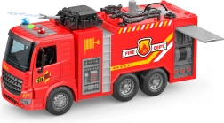 Gaisrinis automobilis su vandens purškimu ir šviesos bei garso efektais, 30 cm