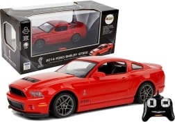 Raudonas nuotoliniu būdu valdomas automobilis Ford Shelby GT500