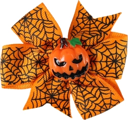 Hair Clip Orange Pumpkin