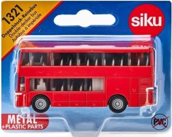 Siku dviaukštis miesto autobusas, metalinis