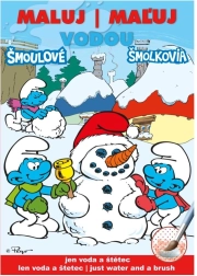 Spalvinimo knygelė „Dažyk vandeniu“ A5 – Smurfai žiemos leidimas 15 × 21 cm