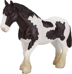 Mojo figurine Clydesdale horse black and white