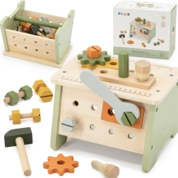 Viga PolarB mini dirbtuvės 2 viename medinis įrankių rinkinys