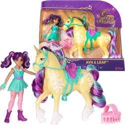 Unicorn Academy Ava ir Leaf – lėlė su vienaragiu ir priedais