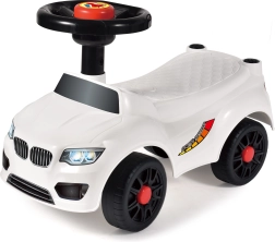 Balansinis dviratukas be atlošo, baltas, 50 × 21,5 × 33 cm