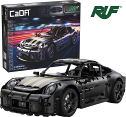 CaDA sportinio automobilio konstruktorius RUF GT 1:10 juodas – 1655 detalės