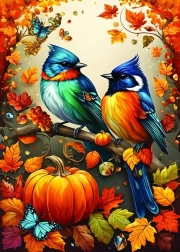 Autumn Puzzle Birds 500 Pieces