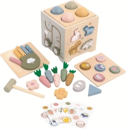 Daugiafunkcinis medinis motorinis ūkio kubas 2Kids Toys