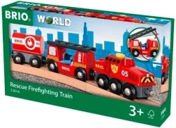 BRIO gelbėjimo ugniagesių traukinys