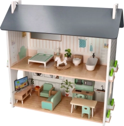 Medinis lėlių namelis „Jaukus“