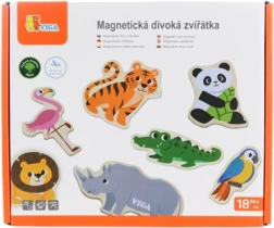 Viga Wooden Magnets – Wild Animals