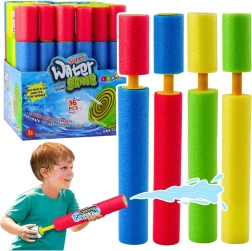 Spalvotas putų vandens pistoletas su pompa 30 cm