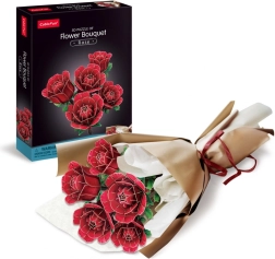 3D dėlionė – didelė rožių puokštė