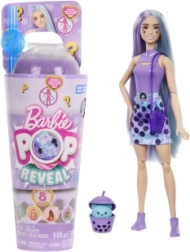 Barbie Pop Reveal Bubble Tea lėlė – taro pienas