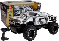 RC off-road car 2.4 GHz 4x4 in white–black camo 1:10