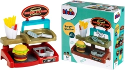 Burger shop – kūrybinis žaidimų rinkinys su mėsainiu ir bulvytėmis fri