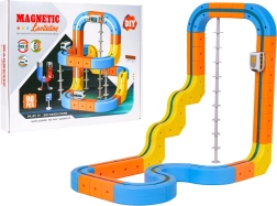 Magnetic Color Track with Train, 90 Pieces