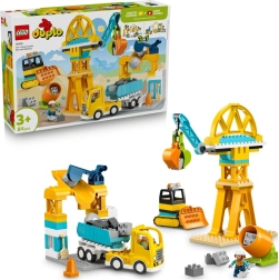 LEGO DUPLO statybvietė ir transporto priemonės 3 viename