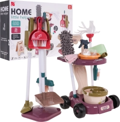 Vaikiškas valymo vežimėlis su priedais