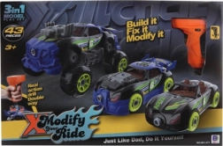 Surenkamas automobilis su baterijomis maitinamu atsuktuvu