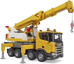 Bruder SCANIA su LIEBHERR kranu – mobili 1:16 krano versija su šviesomis ir garsais