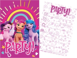 Vakarėlio kvietimų ir vokų rinkinys MY LITTLE PONY (5+5), 15 × 10 cm