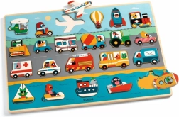 Wooden Transportation Puzzle DJECO