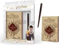 Harry Potter užrašų bloknotas su lazdele „Plėšiko žemėlapis“