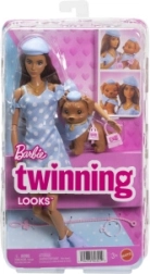 Barbie Twinning Looks lėlė ir šuniukas su priedais