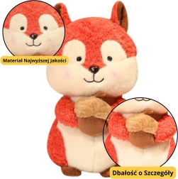 Pliušinis voveriukas su riešutėliu 25 cm