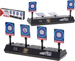 Elektroninis šaudymo taikinys su 4 taikiniais ir skaitmeniniu skaitikliu