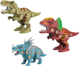 Prisukamas dinozaurų rinkinys su elektriniu atsuktuvu, 20 cm