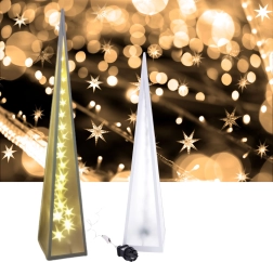 Kalėdinė LED lempa su besisukančiomis žvaigždėmis, 45 cm